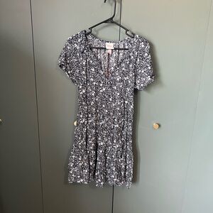 Knox Rose Floral Navy and White Dress